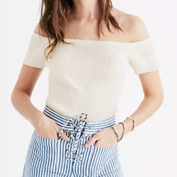 NWT Madewell Off-the-Shoulder Sweater - Picture 1 of 3